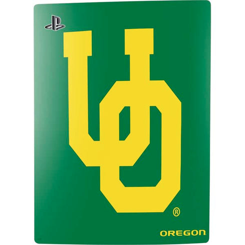 University of Oregon UO on Green PS5 Console Skin